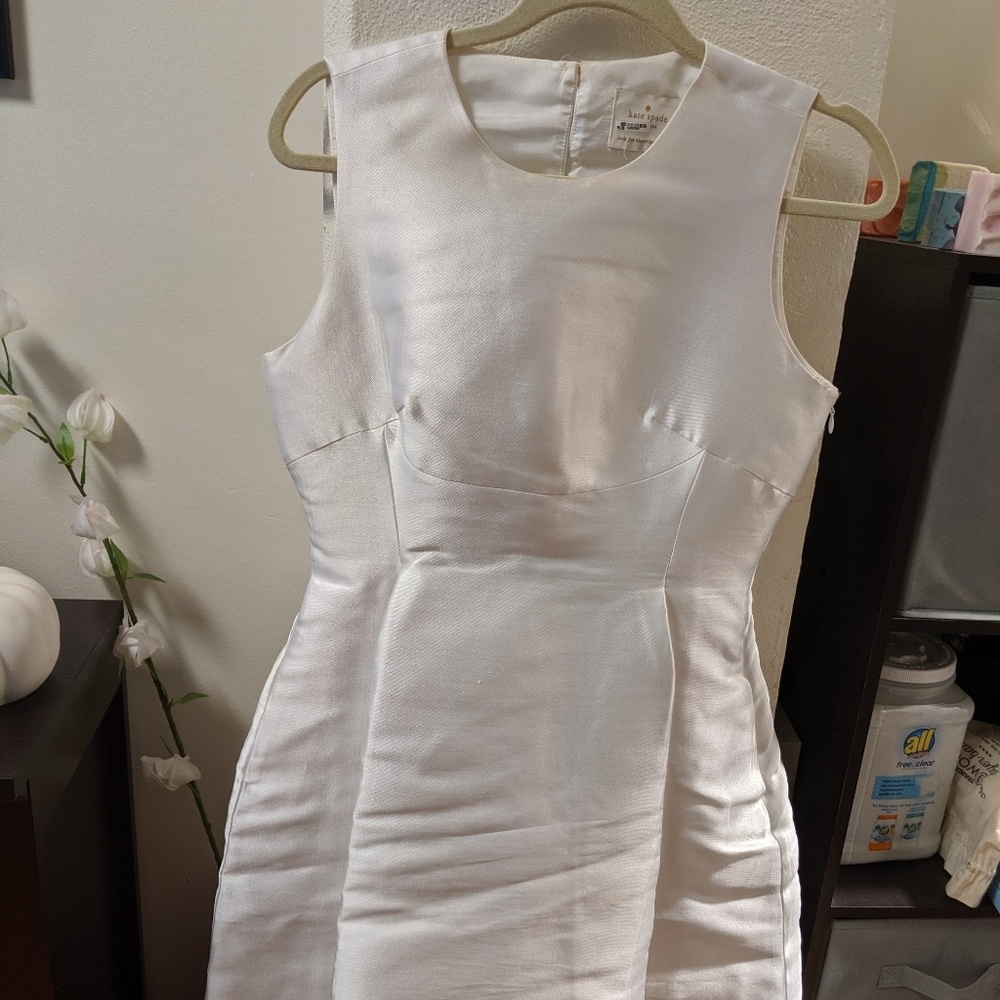 Kate Spade White Dress with Bow